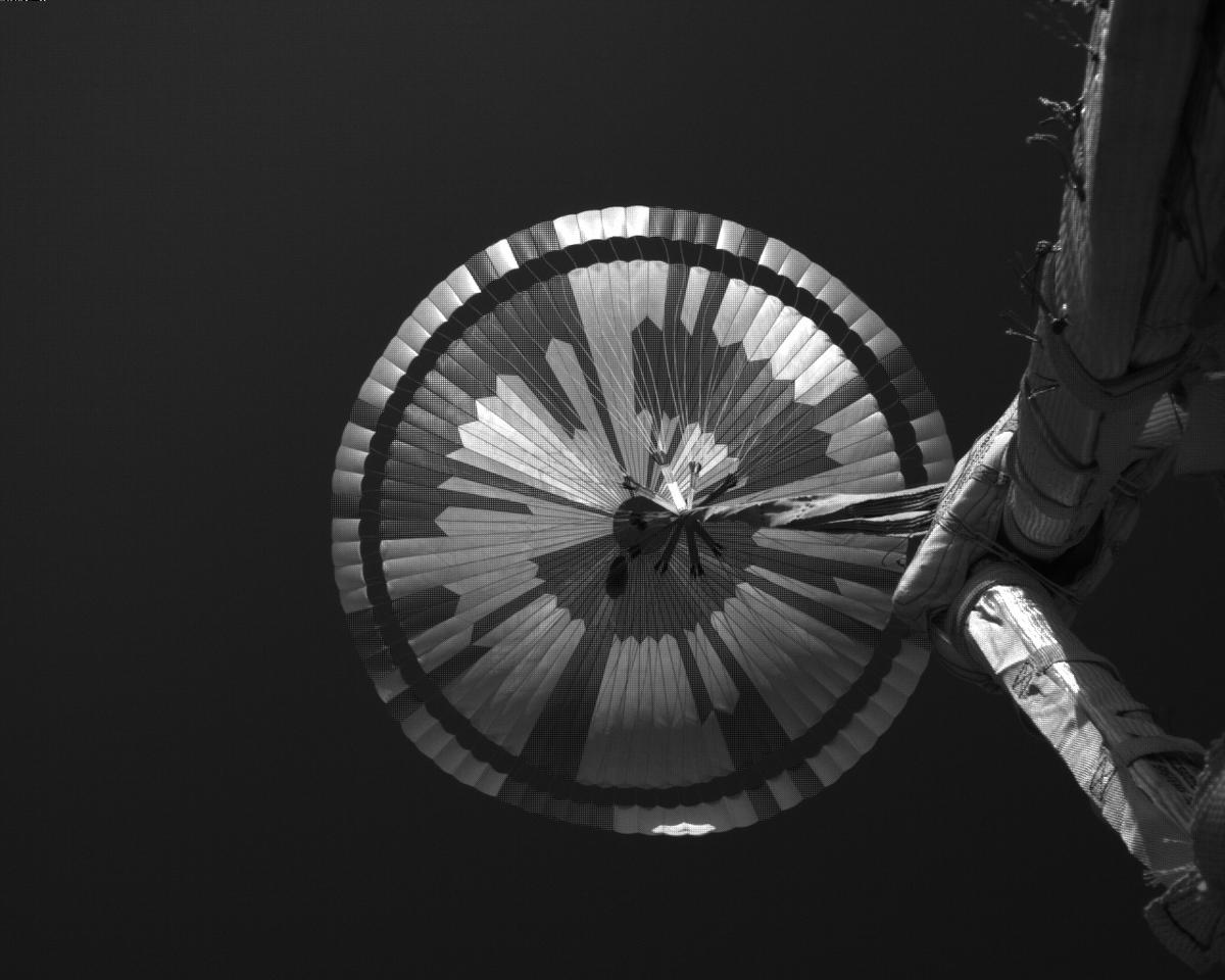 This image was taken by EDL_PUCAM2 onboard NASA's Mars rover Perseverance on Sol 475