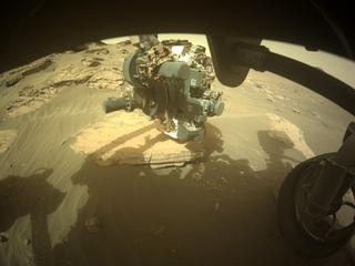 View image taken on Mars, Mars Perseverance Sol 481: Front Right Hazard Avoidance Camera (Hazcam)