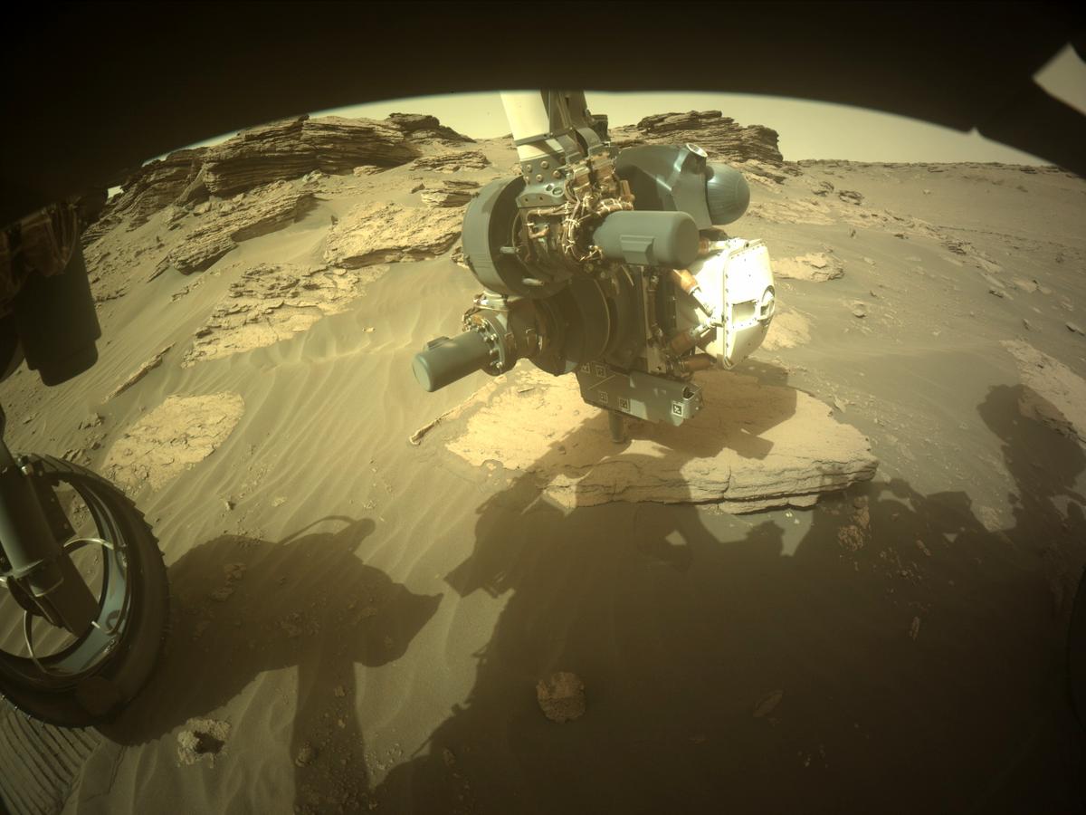 This image was taken by FRONT_HAZCAM_LEFT_A onboard NASA's Mars rover Perseverance on Sol 482