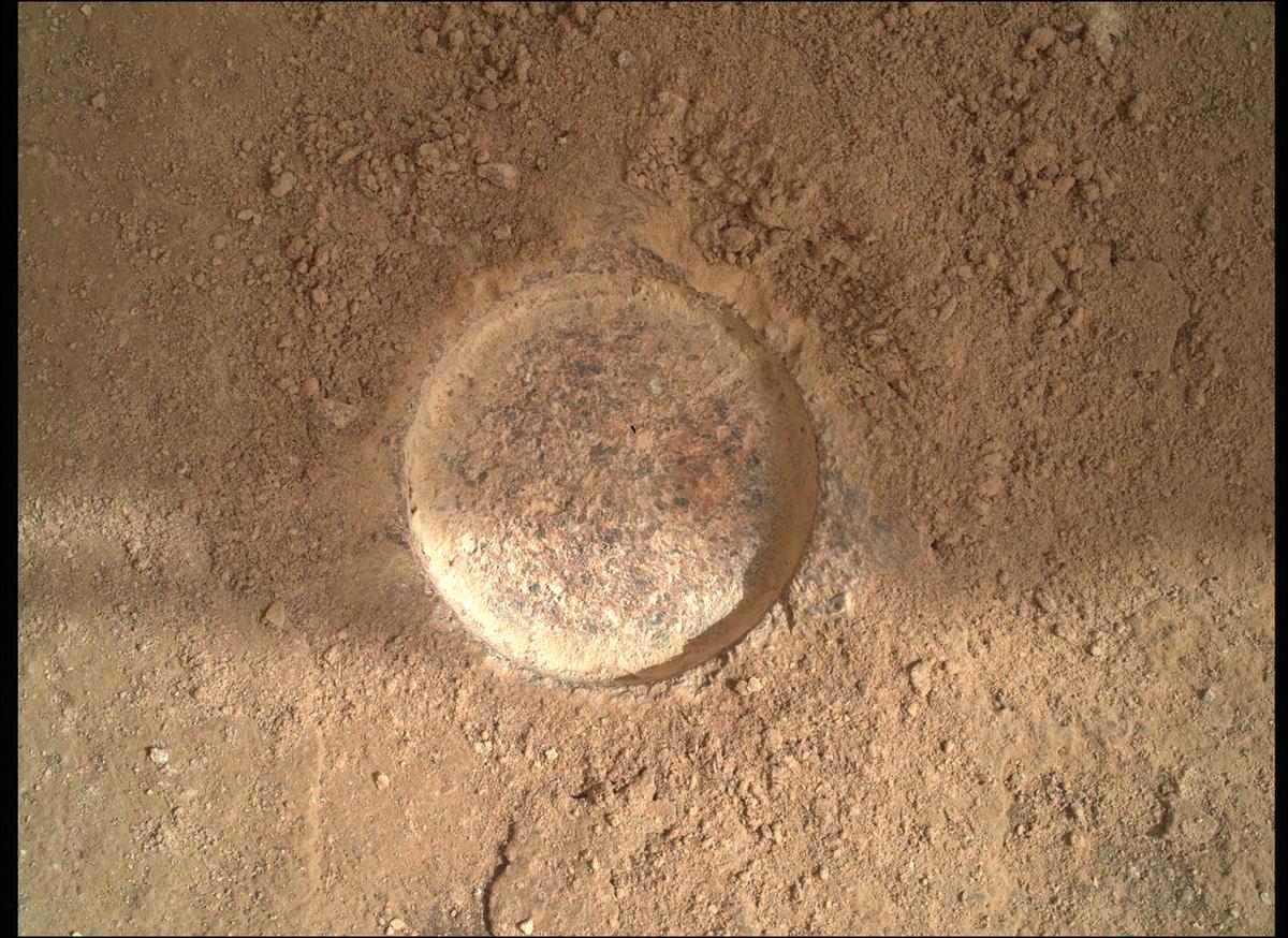 This image was taken by SHERLOC_WATSON onboard NASA's Mars rover Perseverance on Sol 482