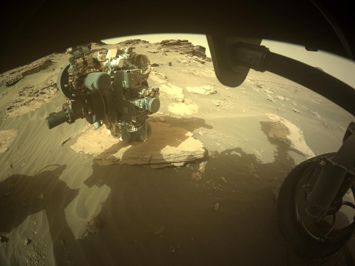 This image was taken by FRONT_HAZCAM_RIGHT_A onboard NASA's Mars rover Perseverance on Sol 484