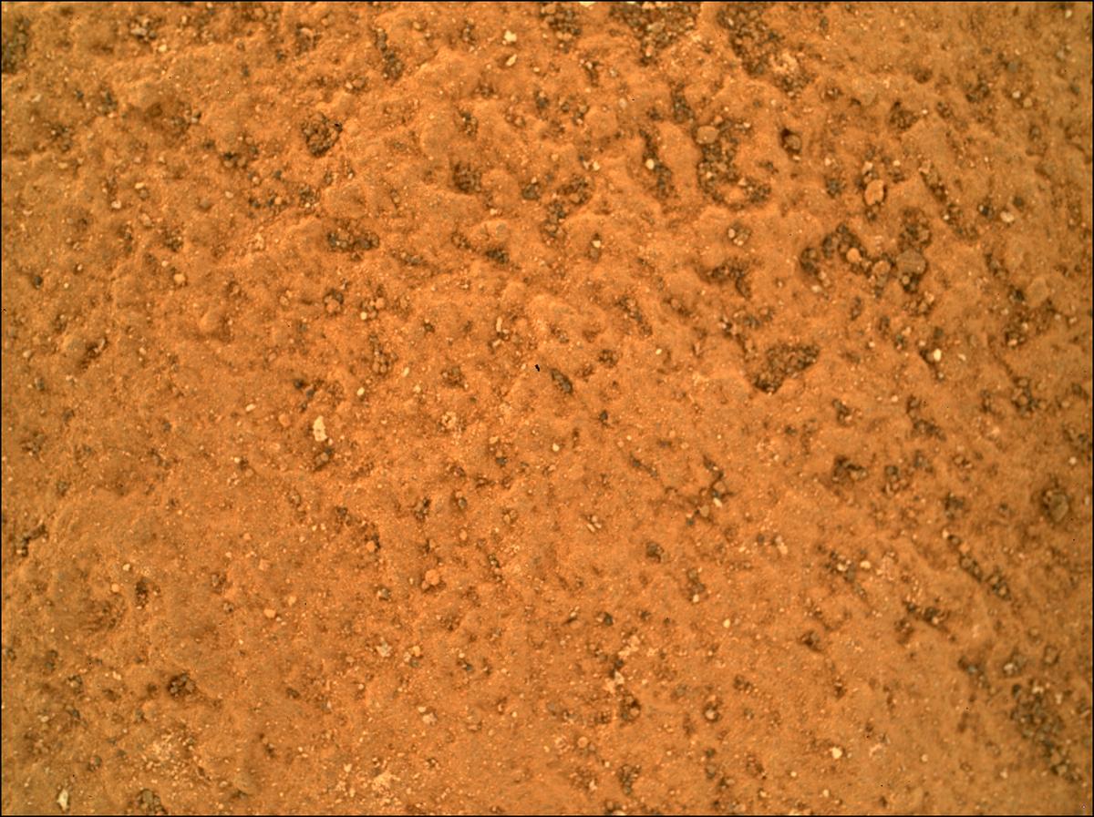 This image was taken by SHERLOC_WATSON onboard NASA's Mars rover Perseverance on Sol 485