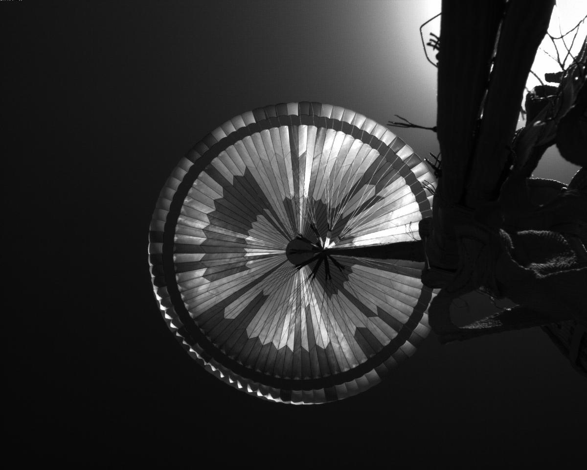 This image was taken by EDL_PUCAM1 onboard NASA's Mars rover Perseverance on Sol 486