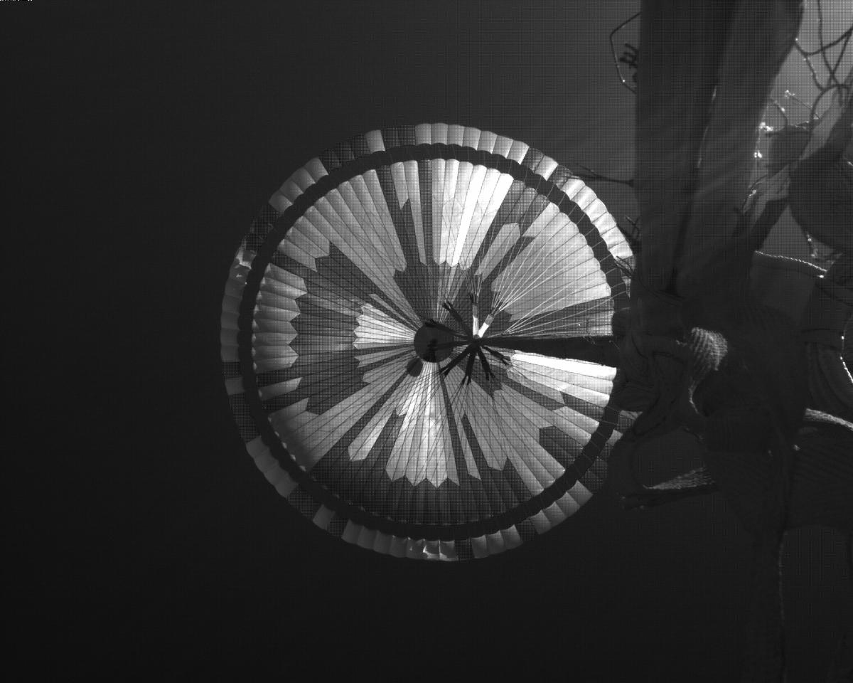 This image was taken by EDL_PUCAM1 onboard NASA's Mars rover Perseverance on Sol 486