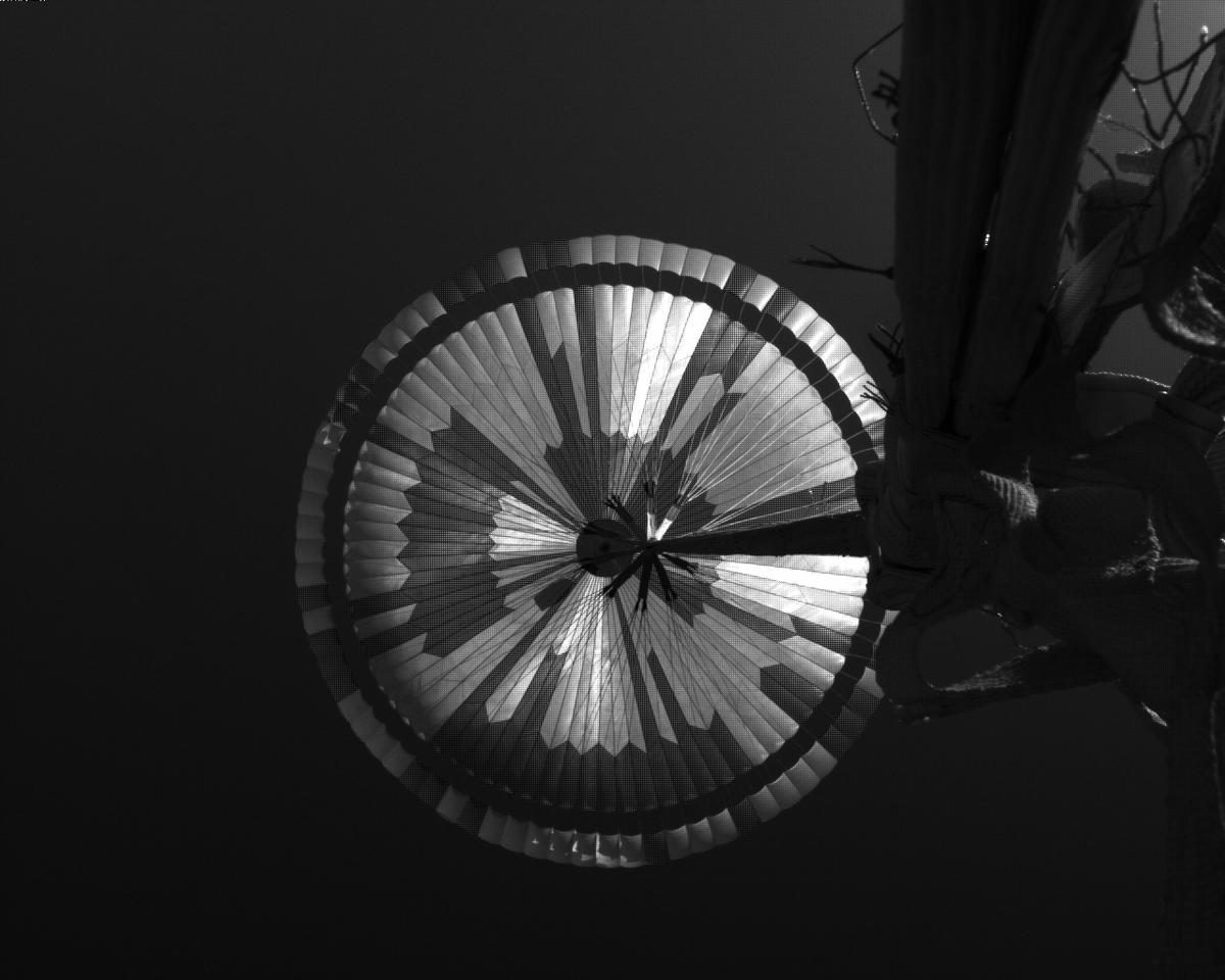 This image was taken by EDL_PUCAM1 onboard NASA's Mars rover Perseverance on Sol 486