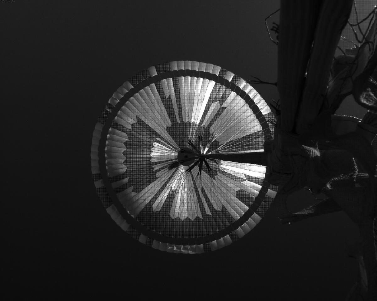 This image was taken by EDL_PUCAM1 onboard NASA's Mars rover Perseverance on Sol 486