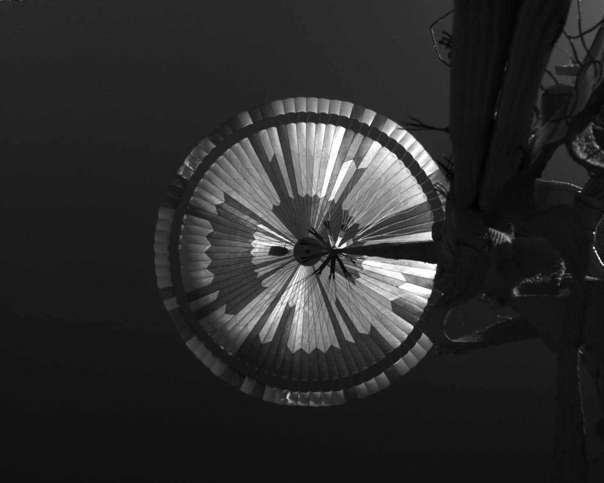 This image was taken by EDL_PUCAM1 onboard NASA's Mars rover Perseverance on Sol 486