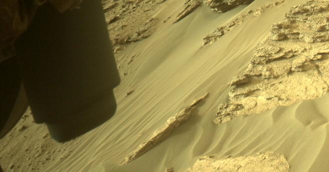 This image was taken by FRONT_HAZCAM_LEFT_A onboard NASA's Mars rover Perseverance on Sol 490