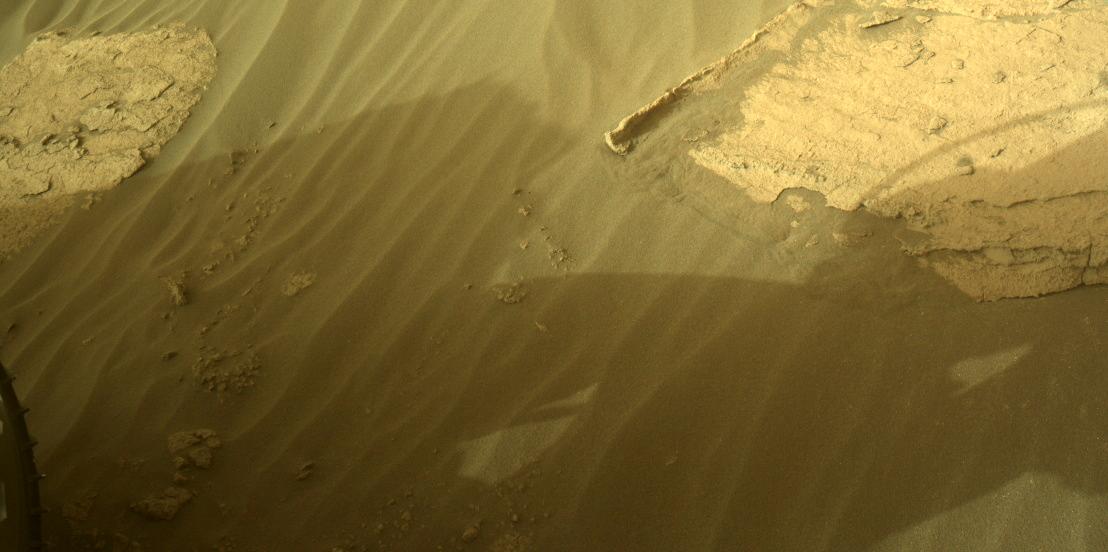 This image was taken by FRONT_HAZCAM_LEFT_A onboard NASA's Mars rover Perseverance on Sol 490