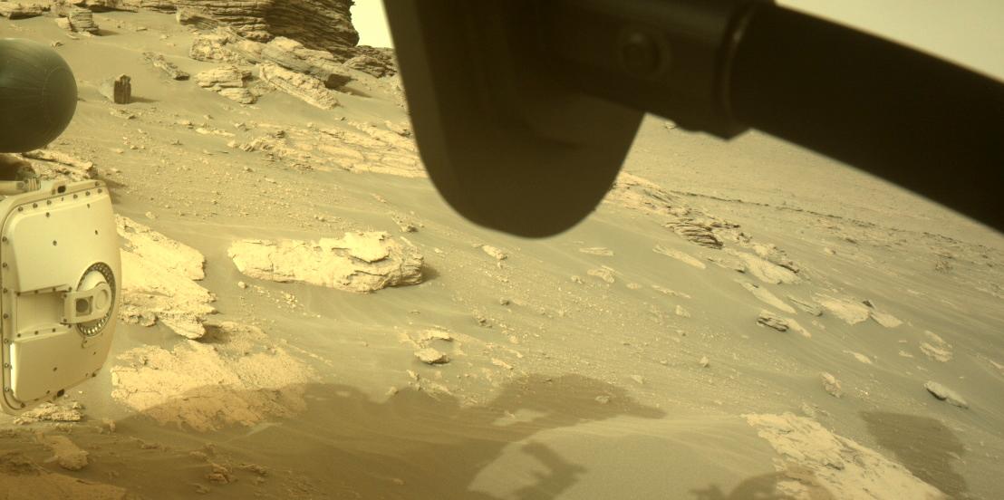 This image was taken by FRONT_HAZCAM_RIGHT_A onboard NASA's Mars rover Perseverance on Sol 490