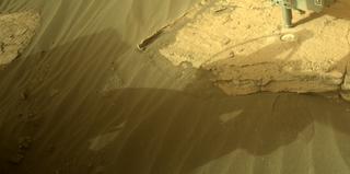 View image taken on Mars, Mars Perseverance Sol 490: Front Right Hazard Avoidance Camera (Hazcam)