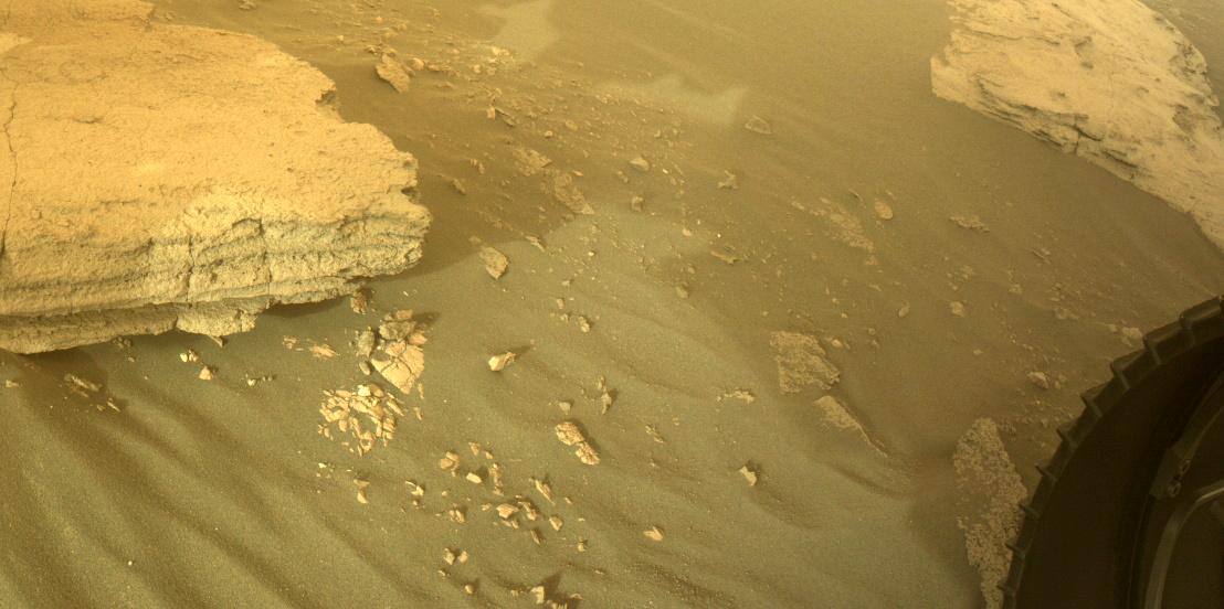 This image was taken by FRONT_HAZCAM_RIGHT_A onboard NASA's Mars rover Perseverance on Sol 490
