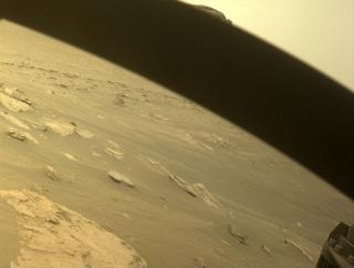 View image taken on Mars, Mars Perseverance Sol 490: Front Right Hazard Avoidance Camera (Hazcam)