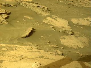 View image taken on Mars, Mars Perseverance Sol 491: Front Left Hazard Avoidance Camera (Hazcam)