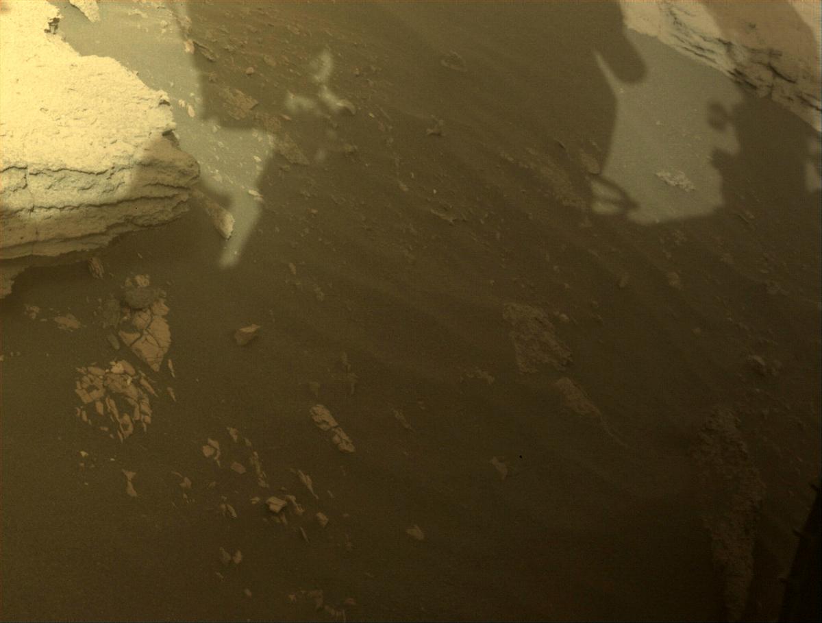This image was taken by FRONT_HAZCAM_LEFT_A onboard NASA's Mars rover Perseverance on Sol 491