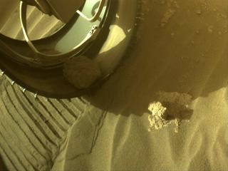 View image taken on Mars, Mars Perseverance Sol 491: Front Left Hazard Avoidance Camera (Hazcam)