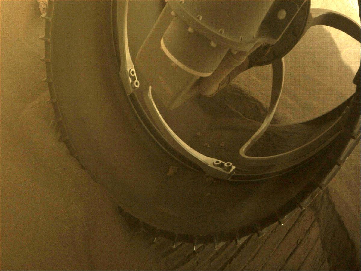 This image was taken by FRONT_HAZCAM_RIGHT_A onboard NASA's Mars rover Perseverance on Sol 491