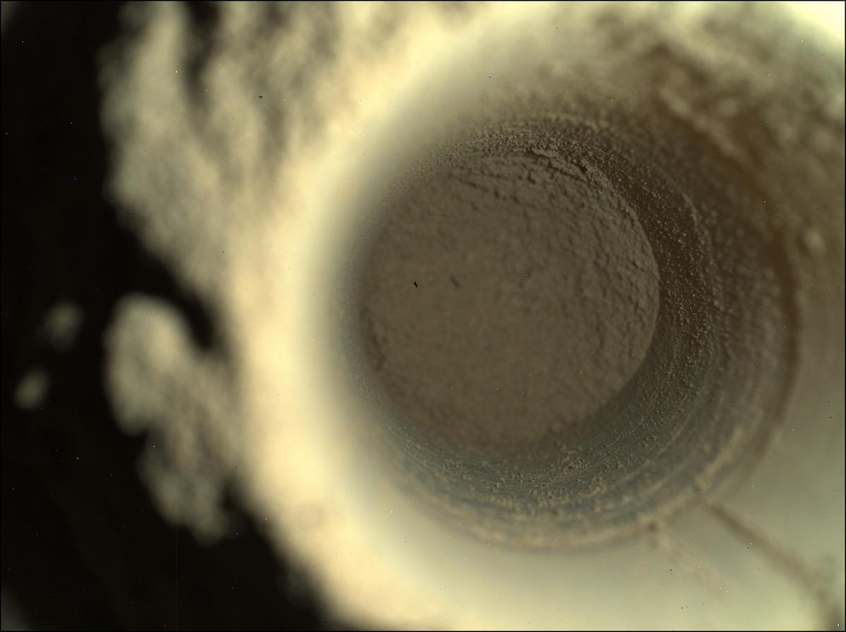 This image was taken by SHERLOC_WATSON onboard NASA's Mars rover Perseverance on Sol 492