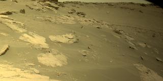 View image taken on Mars, Mars Perseverance Sol 494: Front Left Hazard Avoidance Camera (Hazcam)
