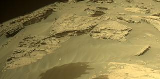 View image taken on Mars, Mars Perseverance Sol 494: Front Right Hazard Avoidance Camera (Hazcam)