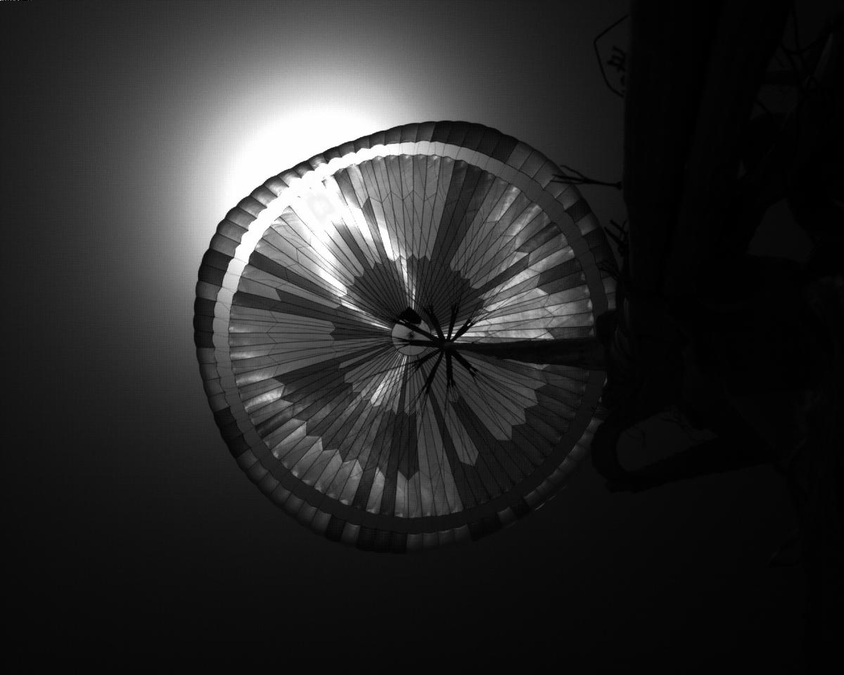 This image was taken by EDL_PUCAM1 onboard NASA's Mars rover Perseverance on Sol 498