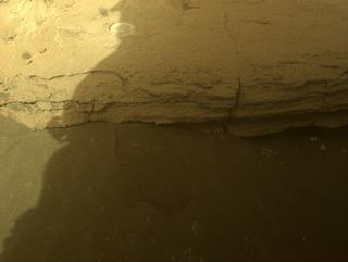 View image taken on Mars, Mars Perseverance Sol 498: Front Left Hazard Avoidance Camera (Hazcam)