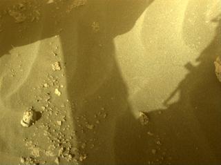 View image taken on Mars, Mars Perseverance Sol 498: Front Left Hazard Avoidance Camera (Hazcam)