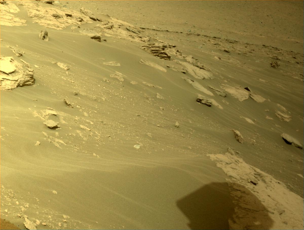 This image was taken by FRONT_HAZCAM_LEFT_A onboard NASA's Mars rover Perseverance on Sol 498