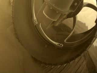 View image taken on Mars, Mars Perseverance Sol 498: Front Right Hazard Avoidance Camera (Hazcam)