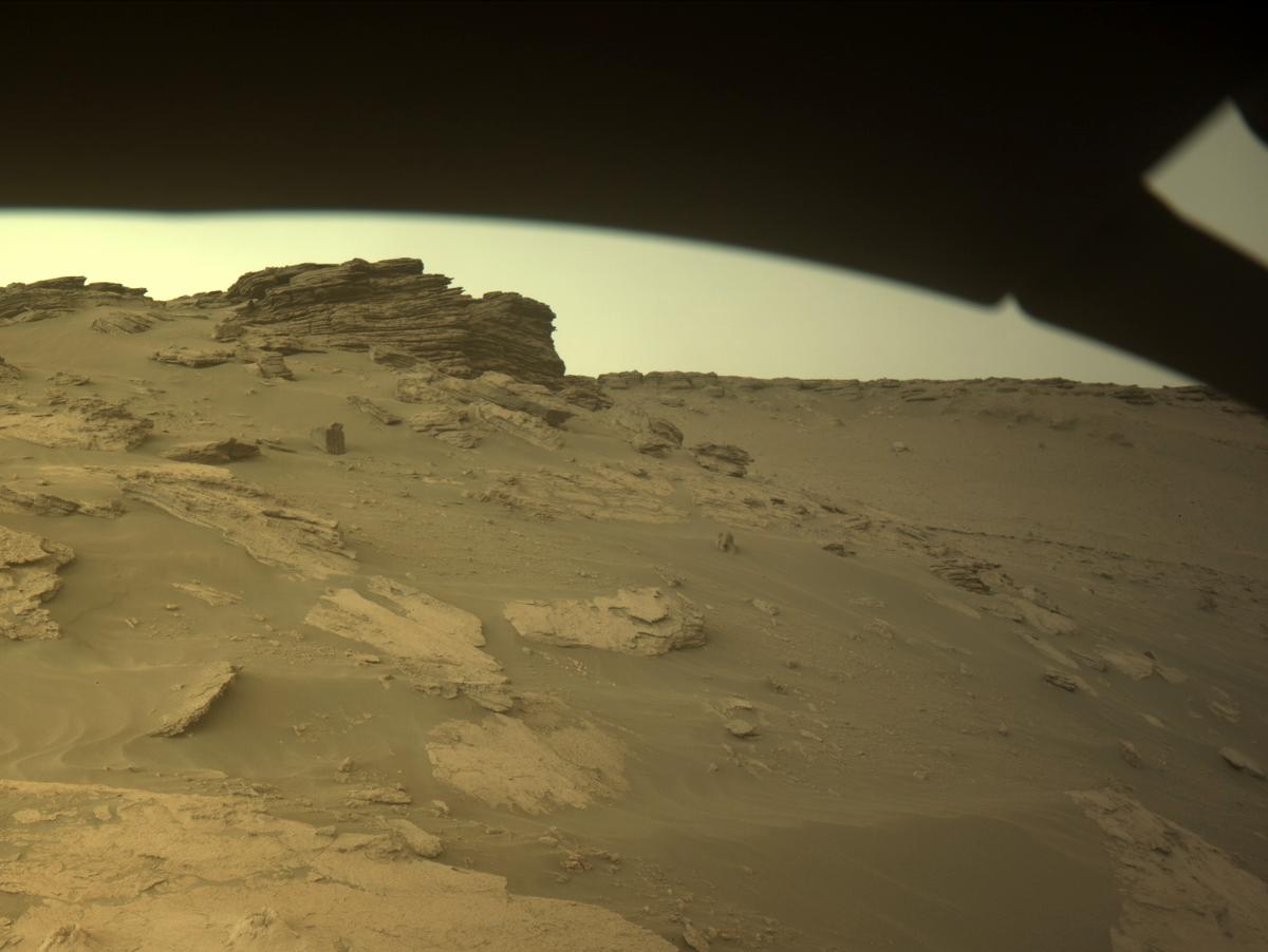 This image was taken by FRONT_HAZCAM_LEFT_A onboard NASA's Mars rover Perseverance on Sol 499