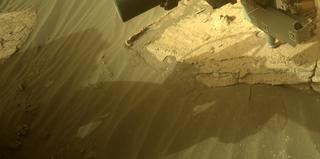 View image taken on Mars, Mars Perseverance Sol 499: Front Right Hazard Avoidance Camera (Hazcam)