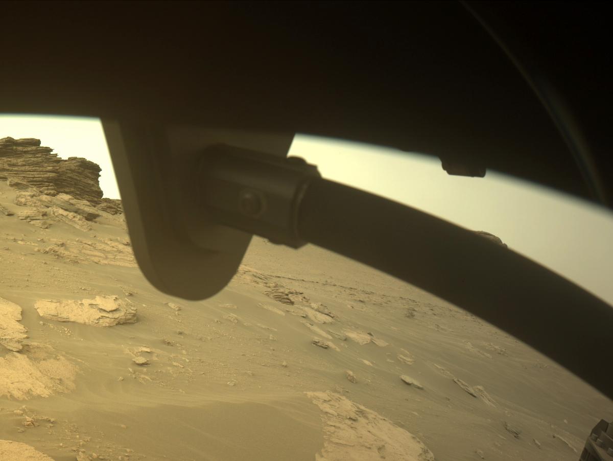 This image was taken by FRONT_HAZCAM_RIGHT_A onboard NASA's Mars rover Perseverance on Sol 499