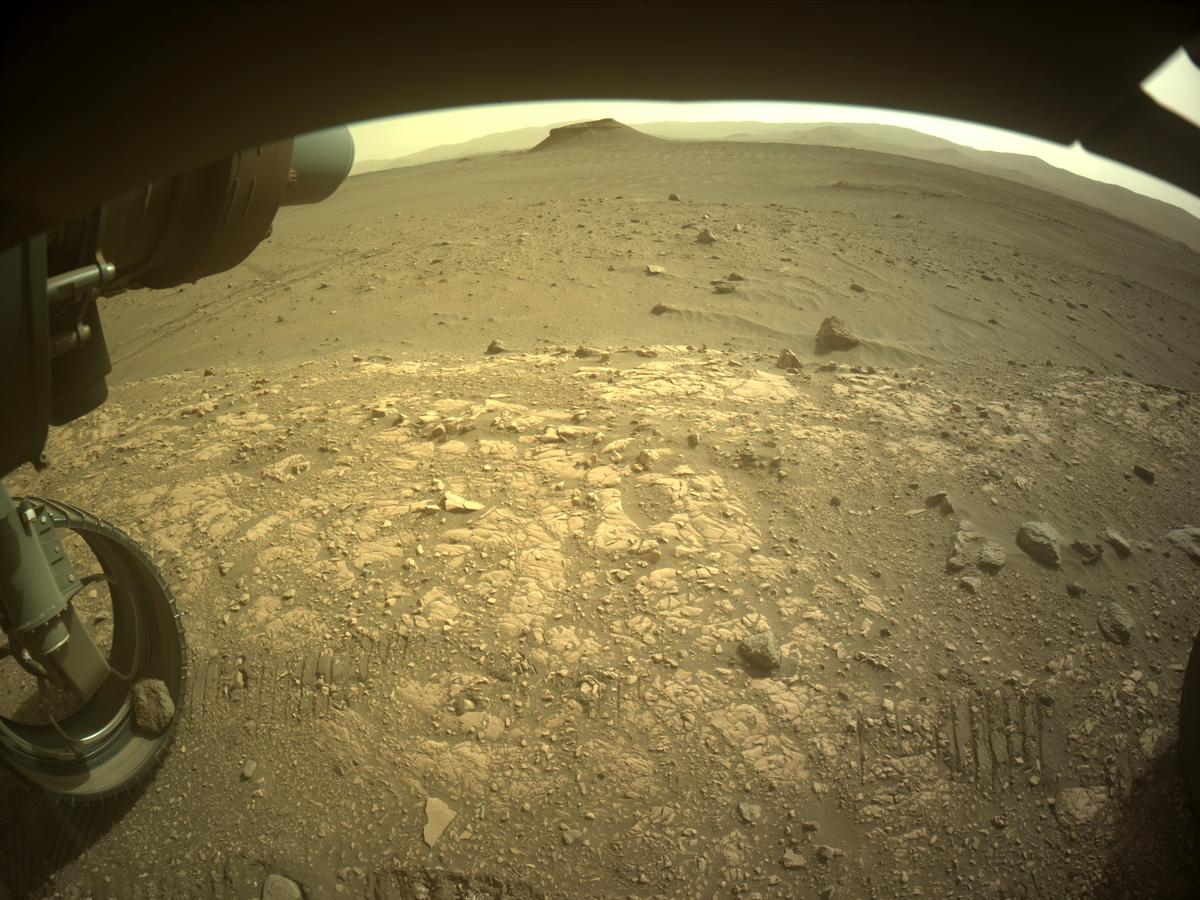 This image was taken by FRONT_HAZCAM_LEFT_A onboard NASA's Mars rover Perseverance on Sol 501