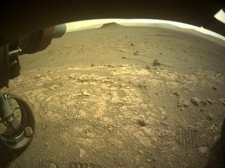 View image taken on Mars, Mars Perseverance Sol 501: Front Left Hazard Avoidance Camera (Hazcam)