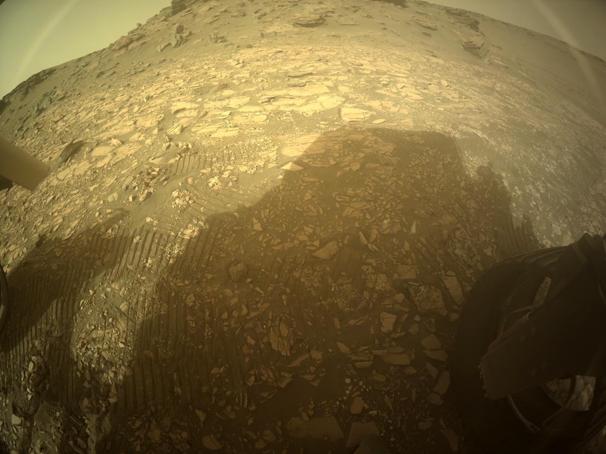 This image was taken by REAR_HAZCAM_RIGHT onboard NASA's Mars rover Perseverance on Sol 501