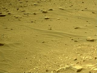 View image taken on Mars, Mars Perseverance Sol 502: Front Left Hazard Avoidance Camera (Hazcam)
