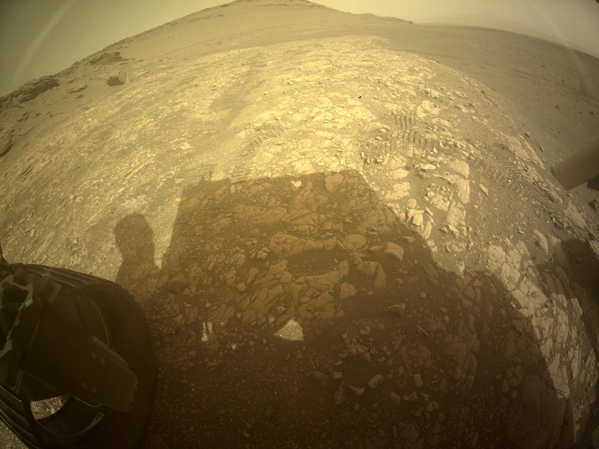 This image was taken by REAR_HAZCAM_LEFT onboard NASA's Mars rover Perseverance on Sol 502