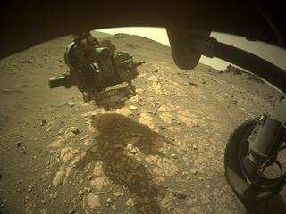 View image taken on Mars, Mars Perseverance Sol 503: Front Right Hazard Avoidance Camera (Hazcam)