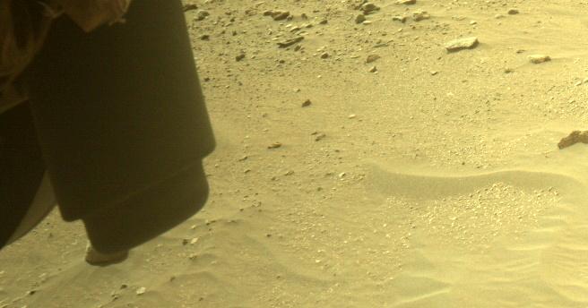 This image was taken by FRONT_HAZCAM_LEFT_A onboard NASA's Mars rover Perseverance on Sol 504
