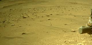 View image taken on Mars, Mars Perseverance Sol 504: Front Left Hazard Avoidance Camera (Hazcam)