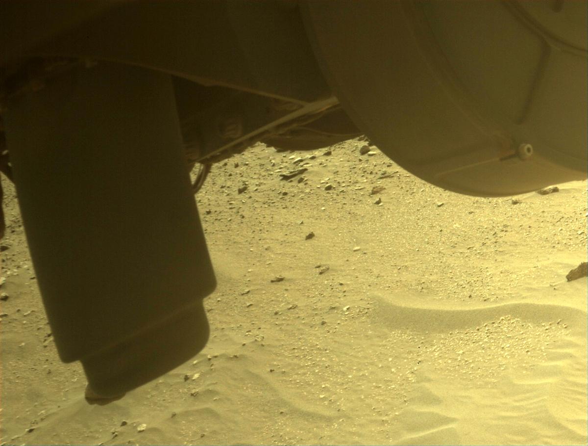 This image was taken by FRONT_HAZCAM_LEFT_A onboard NASA's Mars rover Perseverance on Sol 504