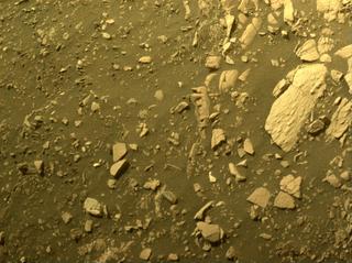 View image taken on Mars, Mars Perseverance Sol 504: Front Left Hazard Avoidance Camera (Hazcam)