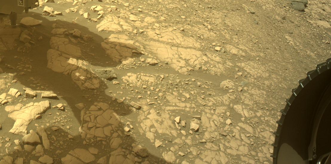 This image was taken by FRONT_HAZCAM_RIGHT_A onboard NASA's Mars rover Perseverance on Sol 504