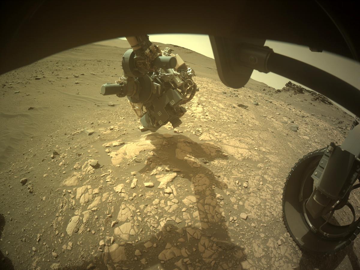 This image was taken by FRONT_HAZCAM_RIGHT_A onboard NASA's Mars rover Perseverance on Sol 504