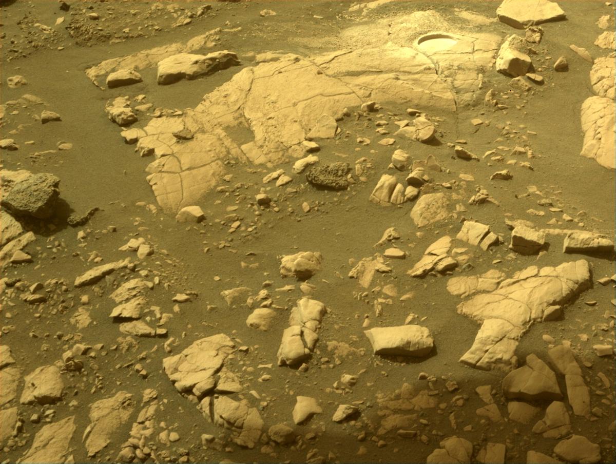 This image was taken by FRONT_HAZCAM_RIGHT_A onboard NASA's Mars rover Perseverance on Sol 504