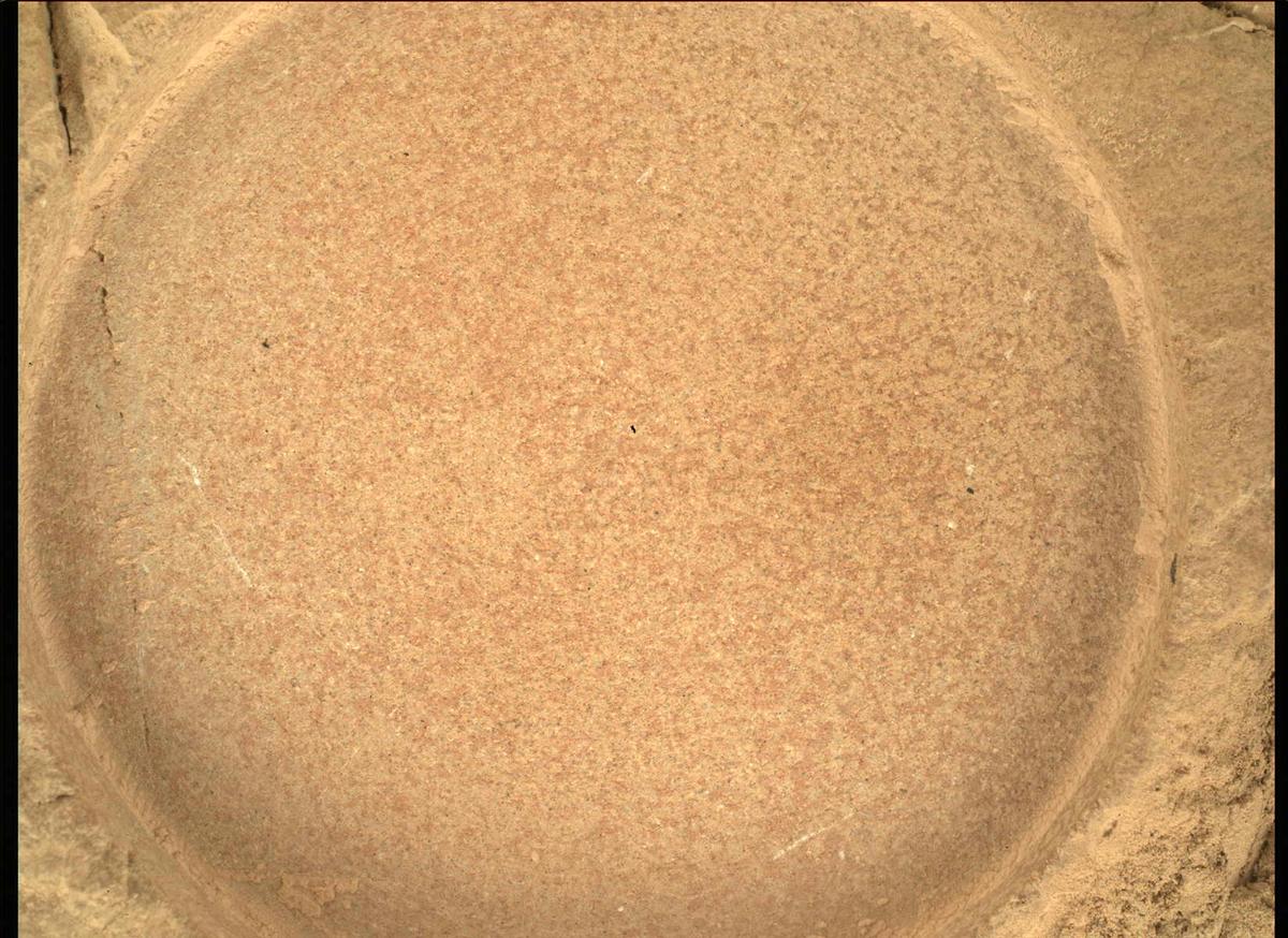 This image was taken by SHERLOC_WATSON onboard NASA's Mars rover Perseverance on Sol 504