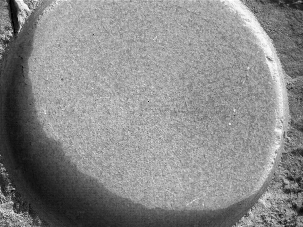 This image was taken by SHERLOC_WATSON onboard NASA's Mars rover Perseverance on Sol 504