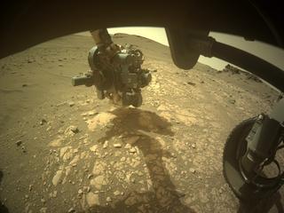 View image taken on Mars, Mars Perseverance Sol 506: Front Right Hazard Avoidance Camera (Hazcam)