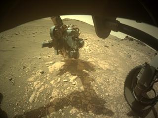 View image taken on Mars, Mars Perseverance Sol 508: Front Right Hazard Avoidance Camera (Hazcam)