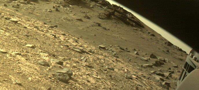 This image was taken by FRONT_HAZCAM_RIGHT_A onboard NASA's Mars rover Perseverance on Sol 509